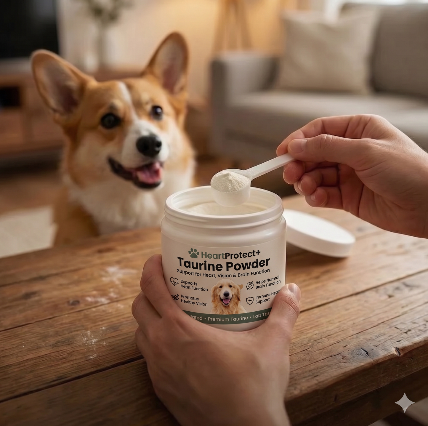 Stop The Decline In Your Dog with HeartProtect+ Taurine Powder