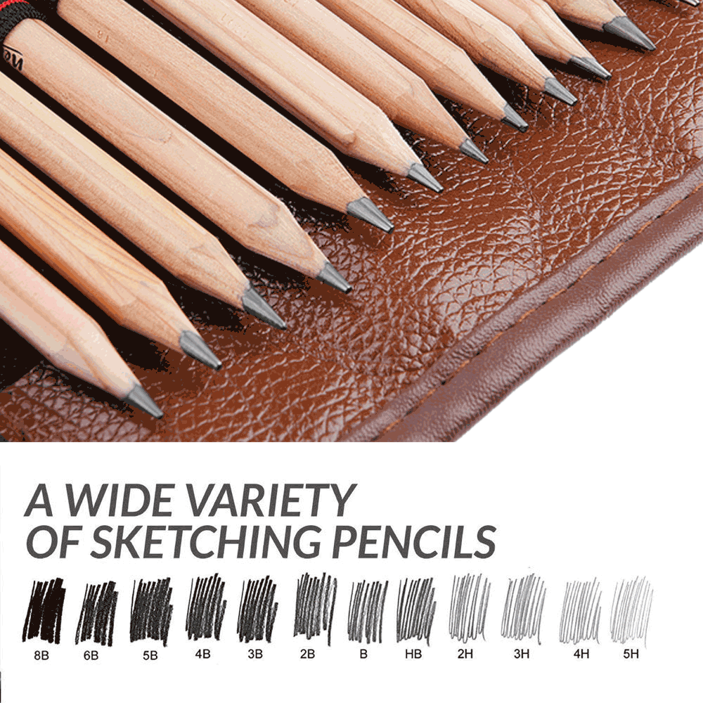 29pcs/set Sketch Pencil Set Professional Sketching Drawing Kit Wood Pencil  Pencil Bags for Painter School Students Art Supplies | Wish